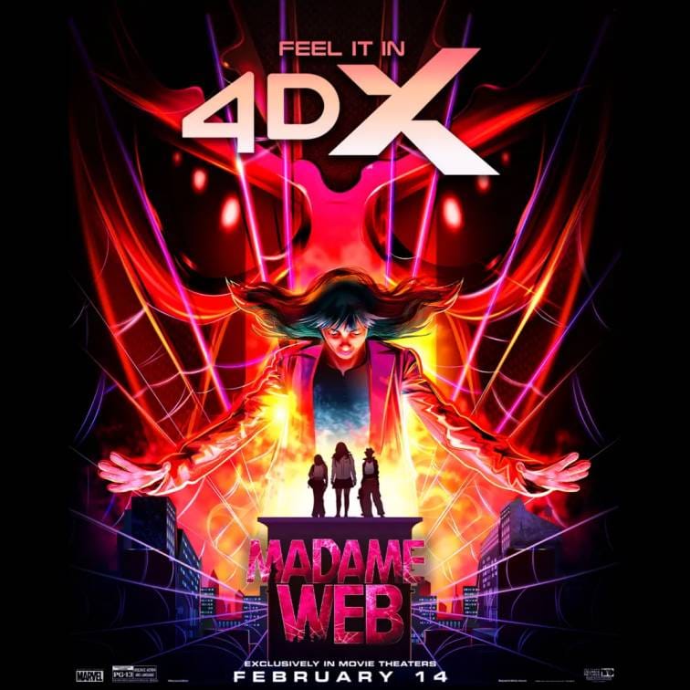 Official 4DX Madame Web poster